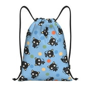 Chococat Drawstring Backpack, Lightweight Gym Bag, Water-Resistant String Bag for Sports, Travel, Swimming, Beach